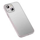 For iPhone 14 Matte PC + TPU Phone Case (Pink) - 1