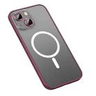 For iPhone 14 Plus MagSafe Matte Phone Case (Red) - 1