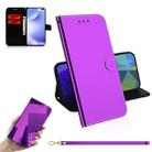For Xiaomi Redmi K30 Lmitated Mirror Surface Horizontal Flip Leather Case with Holder & Card Slots & Wallet & Lanyard(Purple) - 1