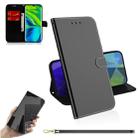 For Xiaomi Mi Note10 Pro Lmitated Mirror Surface Horizontal Flip Leather Case with Holder & Card Slots & Wallet & Lanyard(Black) - 1