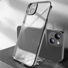 For iPhone 14 Plating Frosted Shockproof Phone Case (Black) - 1