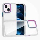 For iPhone 14 Plus Colorful Metal Lens Ring Phone Case (Translucent) - 1