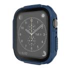 Plating PC Frame Watch Case with Tempered Film For Apple Watch Series 8 / 7 41mm(Blue) - 1