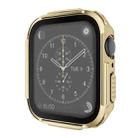 Plating PC Frame Watch Case with Tempered Film For Apple Watch Series 8 / 7 41mm(Gold) - 1