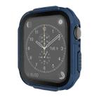 Plating PC Frame Watch Case with Tempered Film For Apple Watch Series 8 / 7 45mm(Blue) - 1