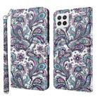 For Samsung Galaxy A22 4G / M32 4G India & Global 3D Painting Pattern Flip Leather Phone Case(Swirl Pattern) - 1