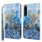 For Sony Xperia 1 IV 3D Painting Pattern Flip Leather Phone Case(Milky Way) - 1