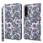 For Sony Xperia 1 IV 3D Painting Pattern Flip Leather Phone Case(Swirl Pattern) - 1