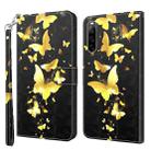 For Sony Xperia 10 IV 3D Painting Pattern Flip Leather Phone Case(Gold Butterfly) - 1