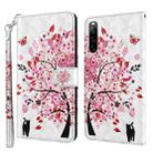 For Sony Xperia 10 IV 3D Painting Pattern Flip Leather Phone Case(Cat and Tree) - 1