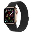 Milanese Stainless Steel Watch Band For Apple Watch Ultra 49mm&Watch Ultra 2 49mm / Series 9&8&7 45mm / SE 3&SE 2&6&SE&5&4 44mm / 3&2&1 42mm(Black) - 1