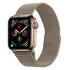 Milanese Stainless Steel Watch Band For Apple Watch Series 9&8&7 41mm / SE 3&SE 2&6&SE&5&4 40mm / 3&2&1 38mm(Vintage Gold) - 1