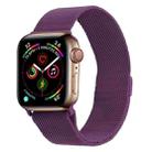 Milanese Stainless Steel Watch Band For Apple Watch Series 8&7 41mm / SE 2&6&SE&5&4 40mm / 3&2&1 38mm(Purple) - 1