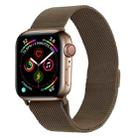 Milanese Stainless Steel Watch Band For Apple Watch Series 8&7 41mm / SE 2&6&SE&5&4 40mm / 3&2&1 38mm(Brown) - 1