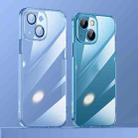 For iPhone 13 SULADA Crytal Steel Series Diamond Glass + TPU Phone Case(Blue) - 1