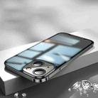 For iPhone 14 AG Frosted Glass Phone Case (Black) - 1