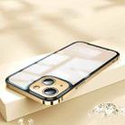 For iPhone 14 Plus AG Frosted Glass Phone Case (Gold) - 1