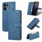 For OPPO Reno8 AZNS Dream II Skin Feel Horizontal Flip Leather Case(Blue) - 1