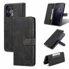 For OPPO Reno8 AZNS Dream II Skin Feel Horizontal Flip Leather Case(Black) - 1