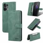 For OPPO Reno8 AZNS Dream II Skin Feel Horizontal Flip Leather Case(Green) - 1