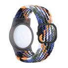 Tracking Locator Nylon Weave Wristband Anti-Lost TPU Case For Apple Airtag(Cowboy) - 1