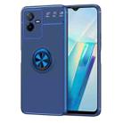 For vivo T2x Metal Ring Holder TPU Phone Case(Blue) - 1