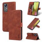 For Xiaomi 12 Lite AZNS Skin Feel Calf Texture Flip Leather Phone Case(Brown) - 1