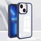 For iPhone 14 Plus Charming Pupil II Transparent PC + TPU Phone Case (Blue) - 1