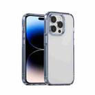 For iPhone 14 Pro Ice Transparent Laser Phone Case(Blue) - 1