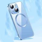 For iPhone 14 Plus MagSafe Magnetic Phone Case with Lens Film (Sierra Blue) - 1