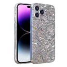 Wave Electroplating TPU Phone Case For iPhone 14 Pro(Glossy Silver) - 1