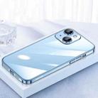 For iPhone 13 SULADA JINGJIA Series Lens Protector PC Phone Case(Blue) - 1