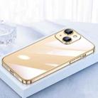 For iPhone 13 SULADA JINGJIA Series Lens Protector PC Phone Case(Gold) - 1