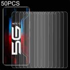 50 PCS 0.26mm 9H 2.5D Tempered Glass Film For Infinix Note 12 5G - 1