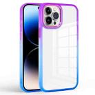 Colorful Gradient Phone Case For iPhone 14 Pro Max(Purple + Blue) - 1