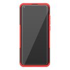 For Xiaomi Mi 10 Tire Texture Shockproof TPU+PC Protective Case with Holder(Red) - 3