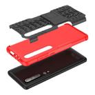 For Xiaomi Mi 10 Tire Texture Shockproof TPU+PC Protective Case with Holder(Red) - 6