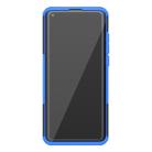 For Xiaomi Mi 10 Tire Texture Shockproof TPU+PC Protective Case with Holder(Blue) - 3