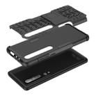 For Xiaomi Mi 10 Tire Texture Shockproof TPU+PC Protective Case with Holder(Black) - 6