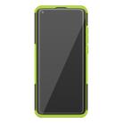For Xiaomi Mi 10 Tire Texture Shockproof TPU+PC Protective Case with Holder(Green) - 3