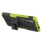 For Xiaomi Mi 10 Tire Texture Shockproof TPU+PC Protective Case with Holder(Green) - 5