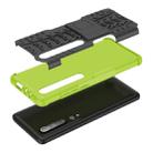For Xiaomi Mi 10 Tire Texture Shockproof TPU+PC Protective Case with Holder(Green) - 6