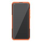 For Xiaomi Mi 10 Tire Texture Shockproof TPU+PC Protective Case with Holder(Orange) - 3