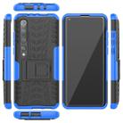 For Xiaomi Mi 10 Pro Tire Texture Shockproof TPU+PC Protective Case with Holder(Blue) - 4