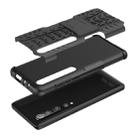 For Xiaomi Mi 10 Pro Tire Texture Shockproof TPU+PC Protective Case with Holder(Black) - 6