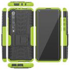 For Xiaomi Mi 10 Pro Tire Texture Shockproof TPU+PC Protective Case with Holder(Green) - 4