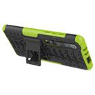 For Xiaomi Mi 10 Pro Tire Texture Shockproof TPU+PC Protective Case with Holder(Green) - 5
