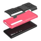 For Xiaomi Mi 10 Pro Tire Texture Shockproof TPU+PC Protective Case with Holder(Rose Red) - 6