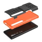 For Xiaomi Mi 10 Pro Tire Texture Shockproof TPU+PC Protective Case with Holder(Orange) - 6