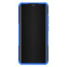 For Xiaomi Mi CC9 Pro Tire Texture Shockproof TPU+PC Protective Case with Holder(Blue) - 3